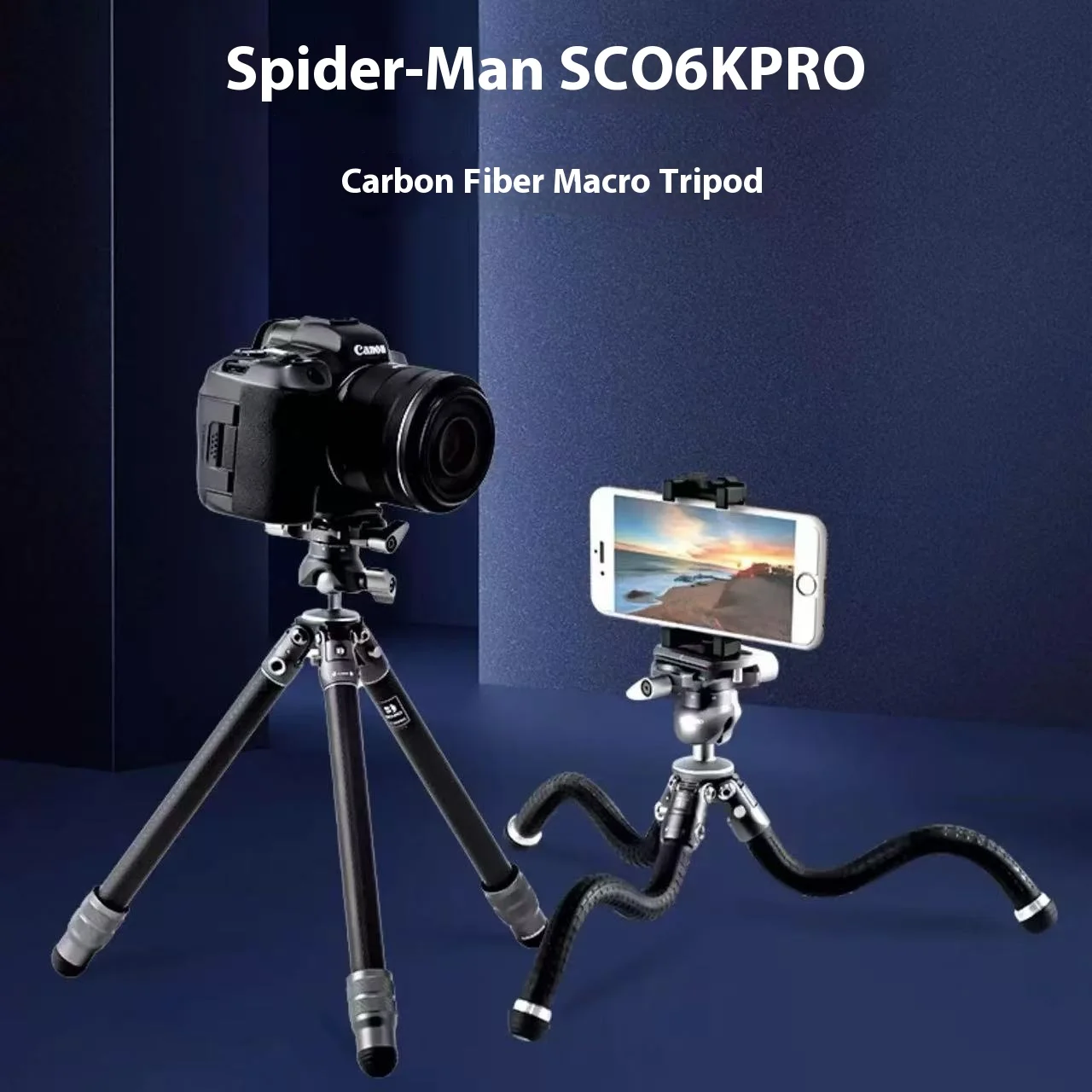 BENRO Spider Man SC06KPRO Professional Carbon Fiber Mini Tripod Camera Octopus