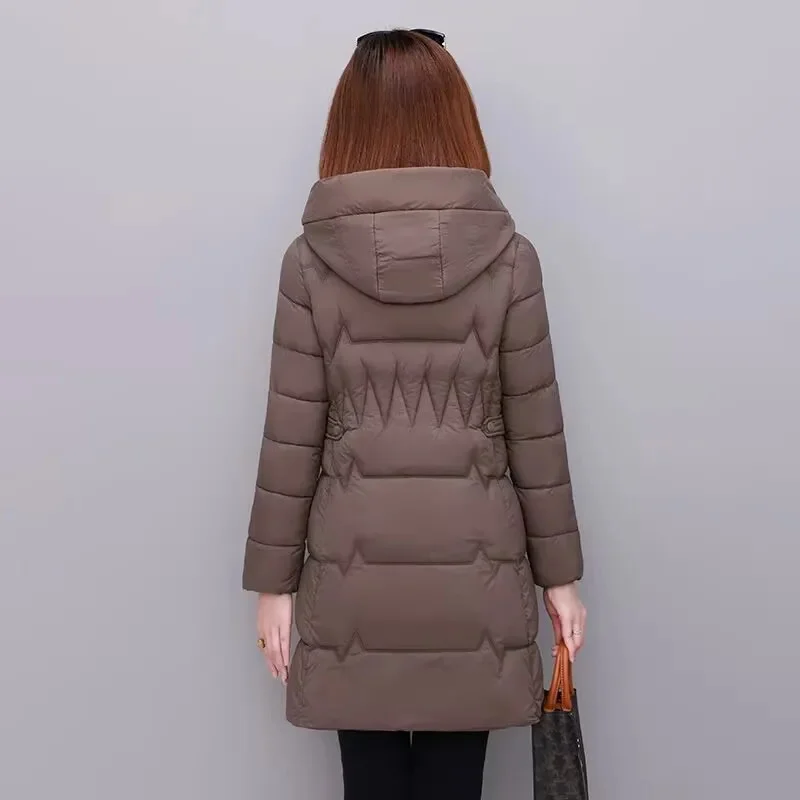 

New Mom Winter Clothes Down Cotton Coat Winter Thickened 2025 Warm Coat Medium Long Cotton Coat Cotton Coat New Chinese Style