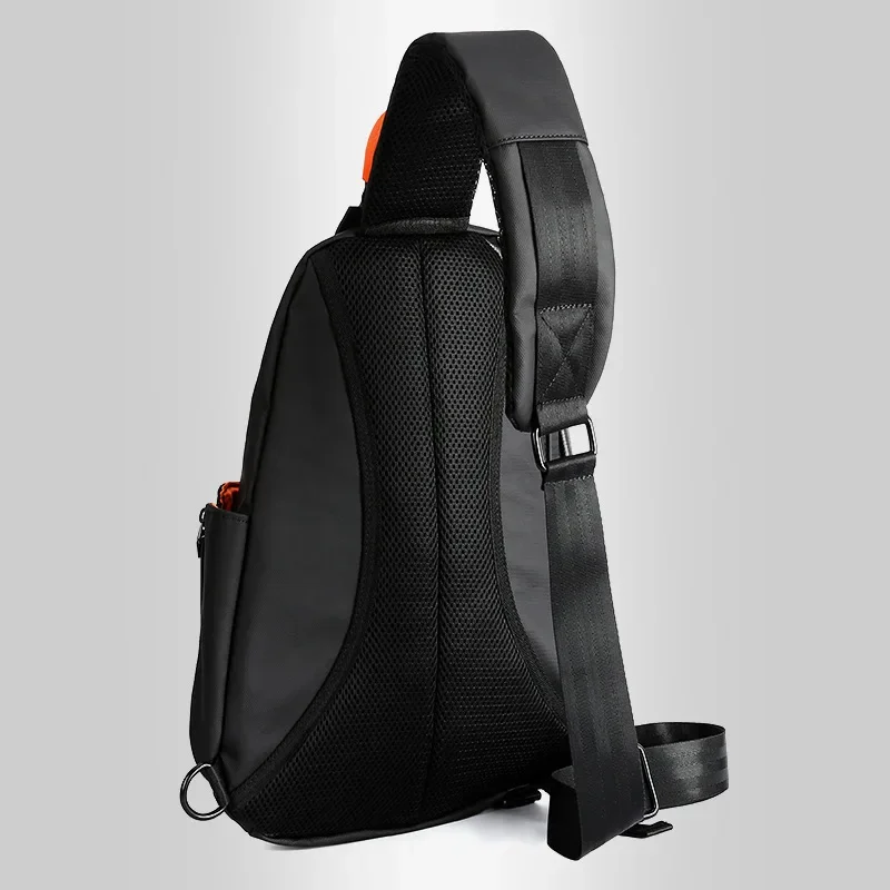 Imagem -06 - Mala de Ombro Casual Masculina com Usb Bolsa de Peito para Homens Bolsa de Grande Capacidade Mochila Masculina de Alta Capacidade Moda