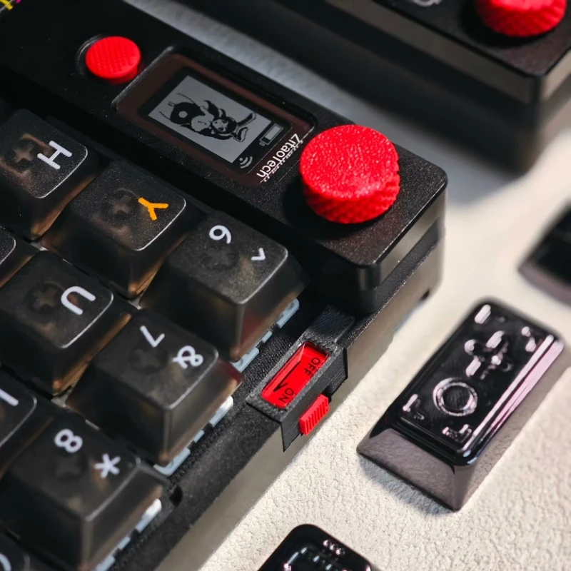 NEW ZitaoTech Dual Mouse Wireless Split Sofle Keyboard Custom Aluminum Bluetooth Zmk DualScreen MemoryLcd Trackball Knob Teclado