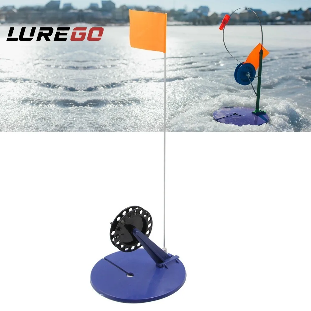 

1PC Automatic Ice Fishing Platform | Integrated High-Visibility Tip-Up & Bait Rod Holder | 2-in-1 Flag & Rod Winter Fishing Gear