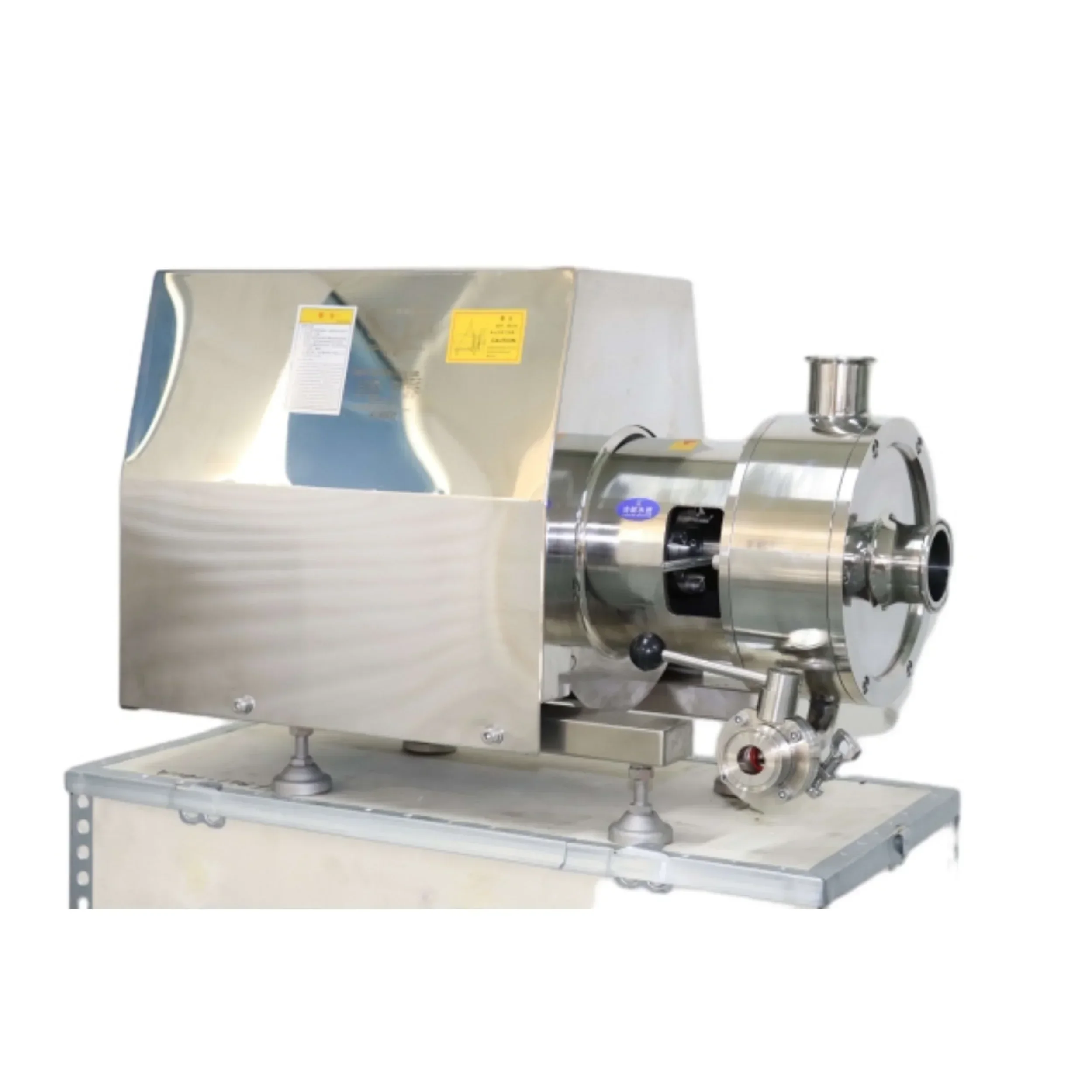 

Food Grade Stainless Steel 304 316L Inline High Shear Homogenizer Emulsifier Pump Tri Clamp Single Stage Emulsification Pump