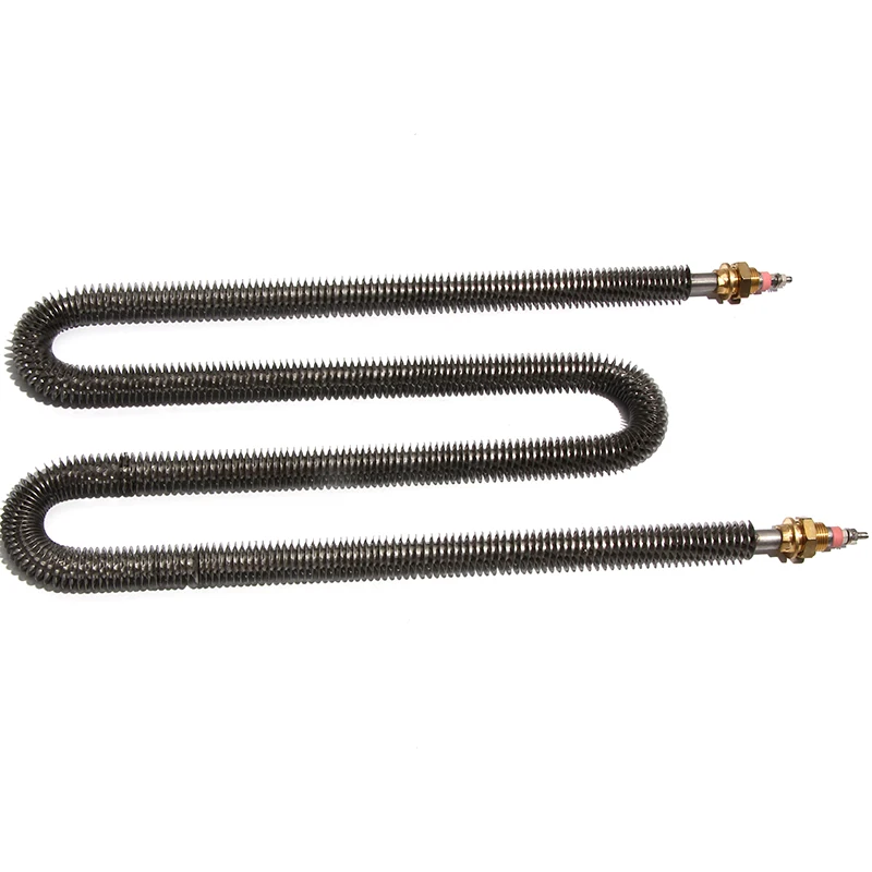 Finne أنبوبي عنصر التدفئة 201SS/304SS المبرد 220V 1500W 2000W 2500W 3000W 3500W فرن التجفيف الكهربائية الحرارة أنبوب ضياء. 12 مللي متر