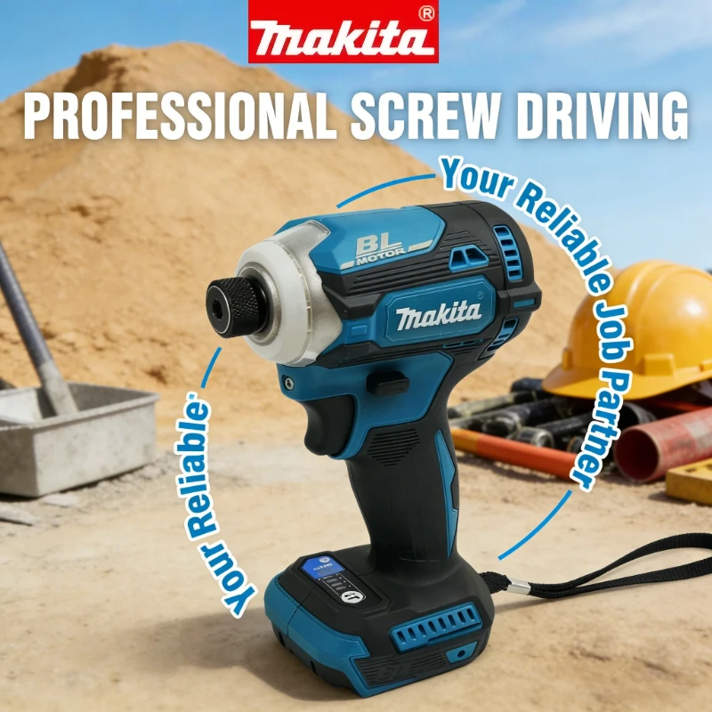 

Ударный шуруповерт MAKITA DTD171, аккумуляторный, 18В, высокомощный, бесщеточный, литиевый, с высоким крутящим моментом, электрический шуруповерт.
