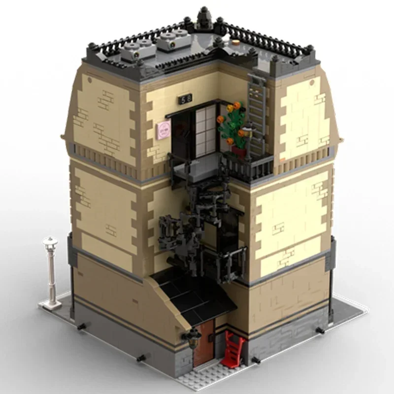 

Modular City Street View Moc Building Block Post Office Model Technology Brick DIY Assembly Toy Sets Construstion Gifts