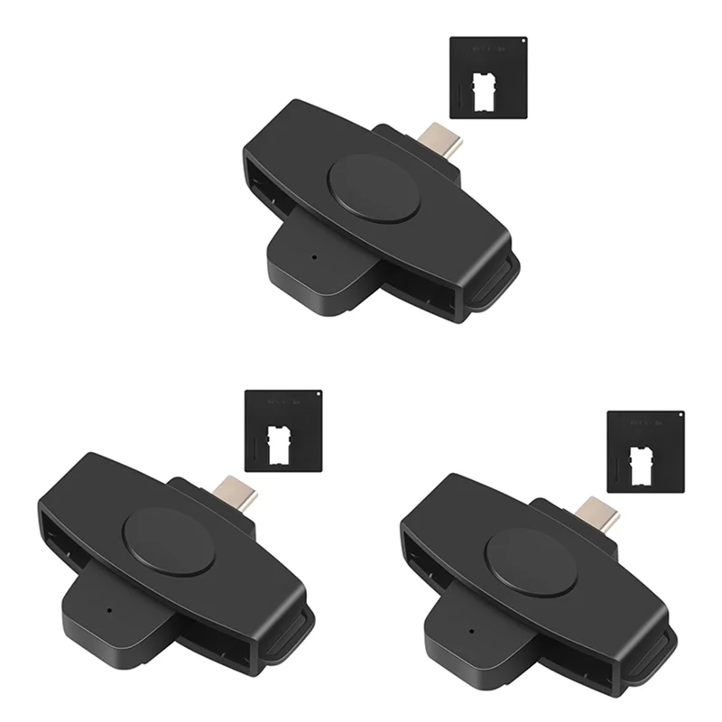ABZW CSCR3 Type-C 스마트 CAC 카드 리더기 은행 세금 신고 SIM 카드/IC 카드 ID 카드 리더기
