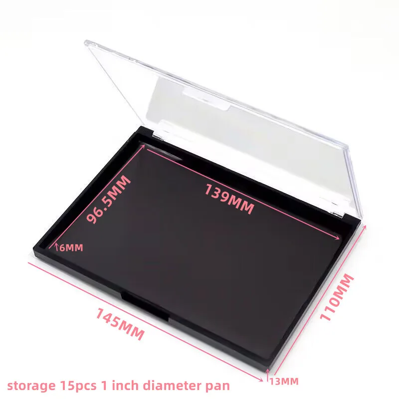 5pack Rectangular Magnet Makeup Palette Dispensing Eyeshadow Lipstick Dish Blush Powder Magnetic Storage Box Empty Plate F3387 image 3
