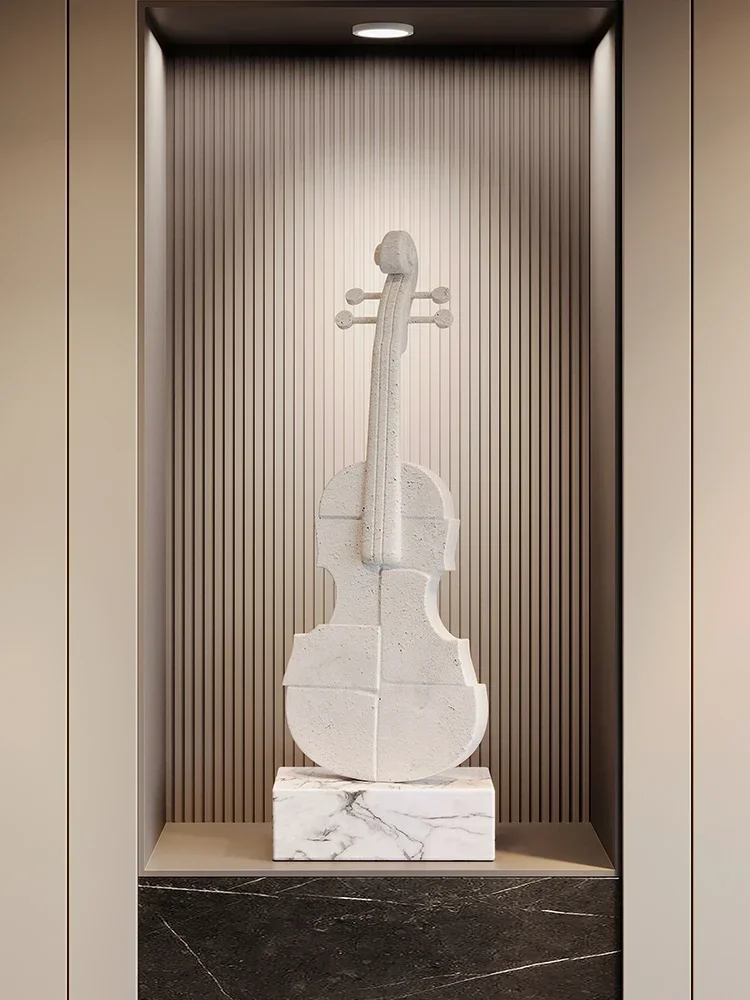 

Light luxury violin musical instrument ornament, living room, TV porch cabinet, desktop decoration, high-end home