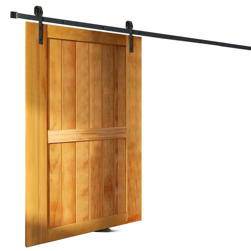 

10FT Sliding Barn Door Hardware Kit, 330LBS Loading Heavy Duty Barn Door Track Kit for Single Door, Fit 4.6-5.2FT Wide