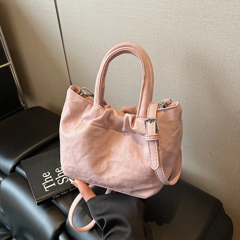 

2025 Summer French Cloud Bag for Women Niche Crinkle Crossbody Purse Elegant Tote Handbag Premium Textured Shoulder Bag