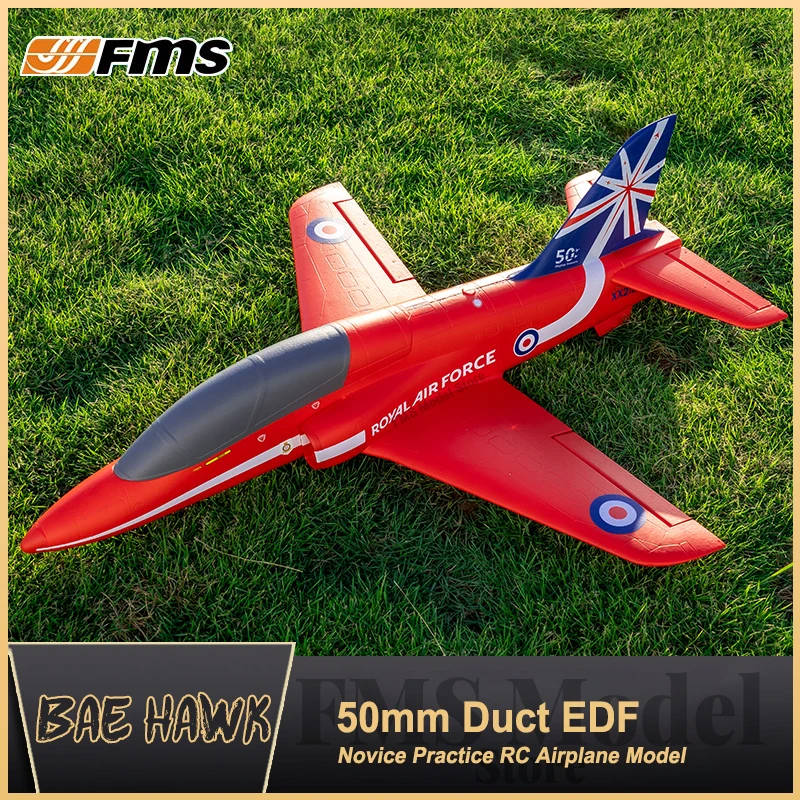 Arrowos Hobby Ducted Fan EDF Modelo Jet, Jet Aviation Starter, Hand Throw, Simulação Falcão, Montagem de asa fixa, RC Aircraft Presente, 50 milímetros