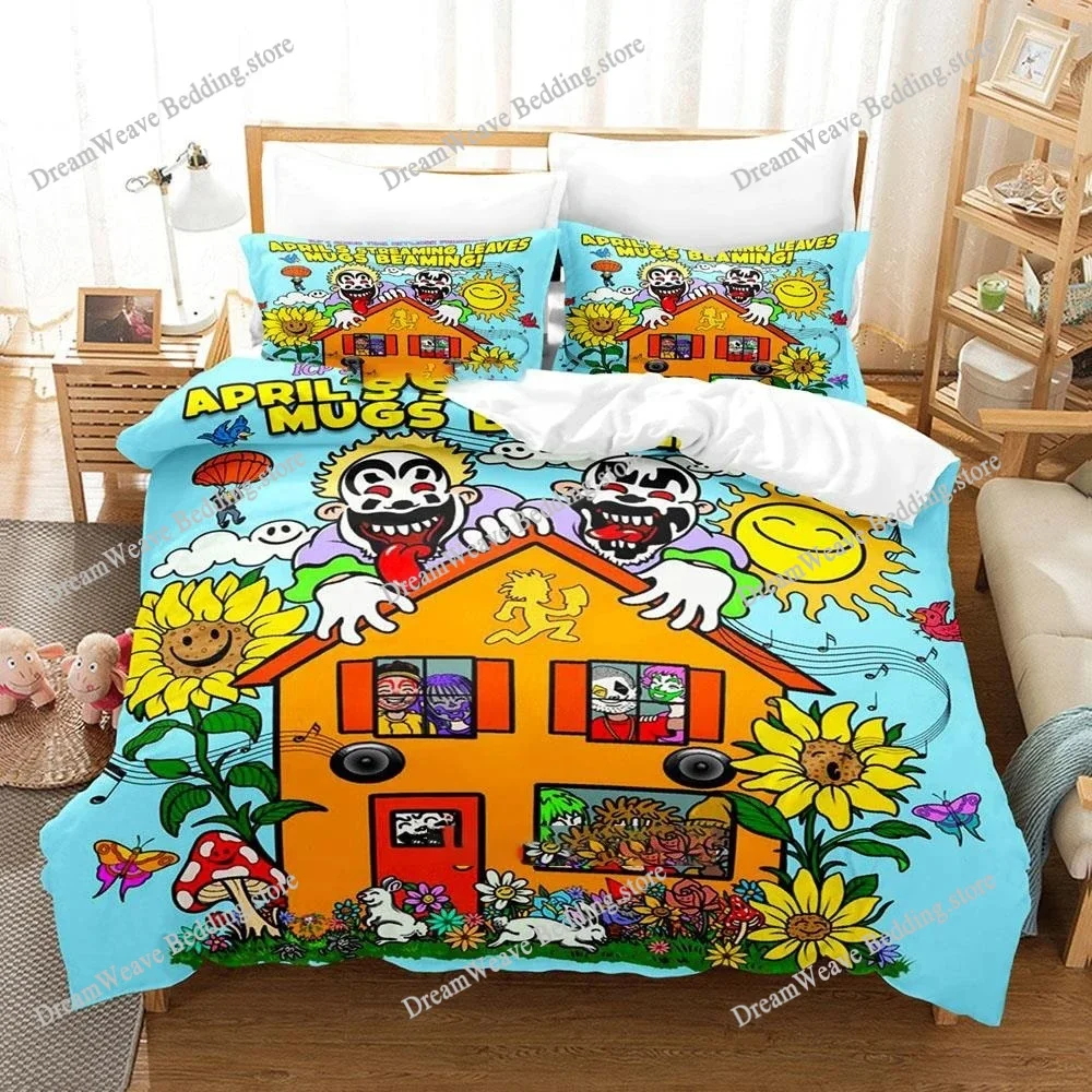 

2025 Crazy Clown Adult Boys Hip Hop Bedding Twin Full Queen King Size Duvetcover New Duvet Cover Bed Set Quilt Cover Pillowcase