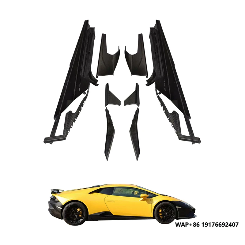 

ForLamborghini Car Modification Upgrades Carbon Fiber Side Skirts