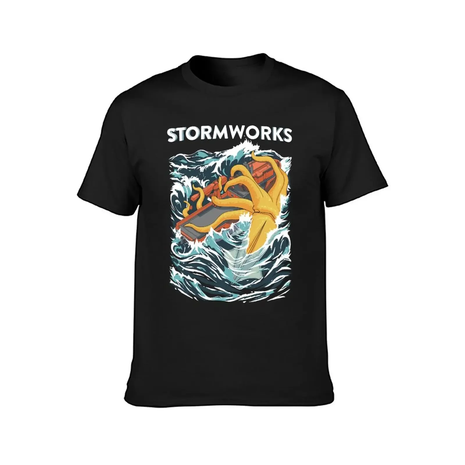 Stormworks Kraken Attack Classic T-Shirt anime t shirts Aesthetic clothing mens white t shirts