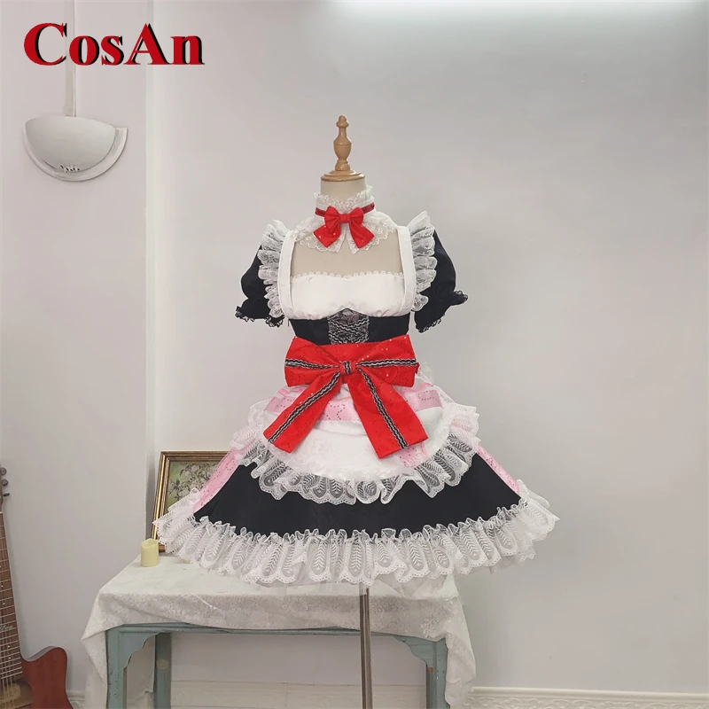 CosAn Anine LoveLive Yazawa Nico Cosplay Costume Gorgeous Elegant Maid Dress Activity Party Role Play Clothing Custom-Make