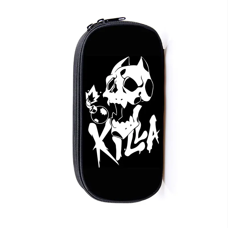 Bolsa de lápices de Anime Jojo Bizarre Adventure, Kujo, Shelly, Yoshikage, KILLER QUEEN, estuches de cosméticos, caja de lápices para adolescentes,