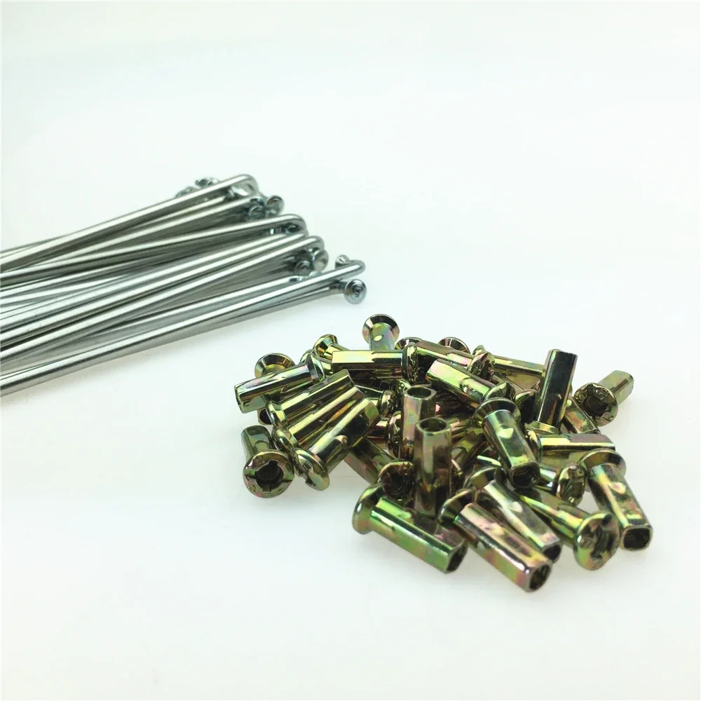 For Jialing ZS125GY off-road motorcycle tire accessories Right angle wire spokes steel wire rods 138MM 4.0 rough 36pcs