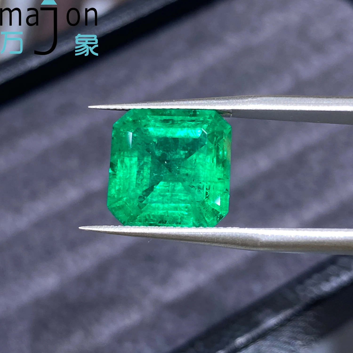

Asscher Cut Lab Grown Emerald Loose Gemstones Synthetic Columbia Emerald Stone With AGL Certificate for jewelry