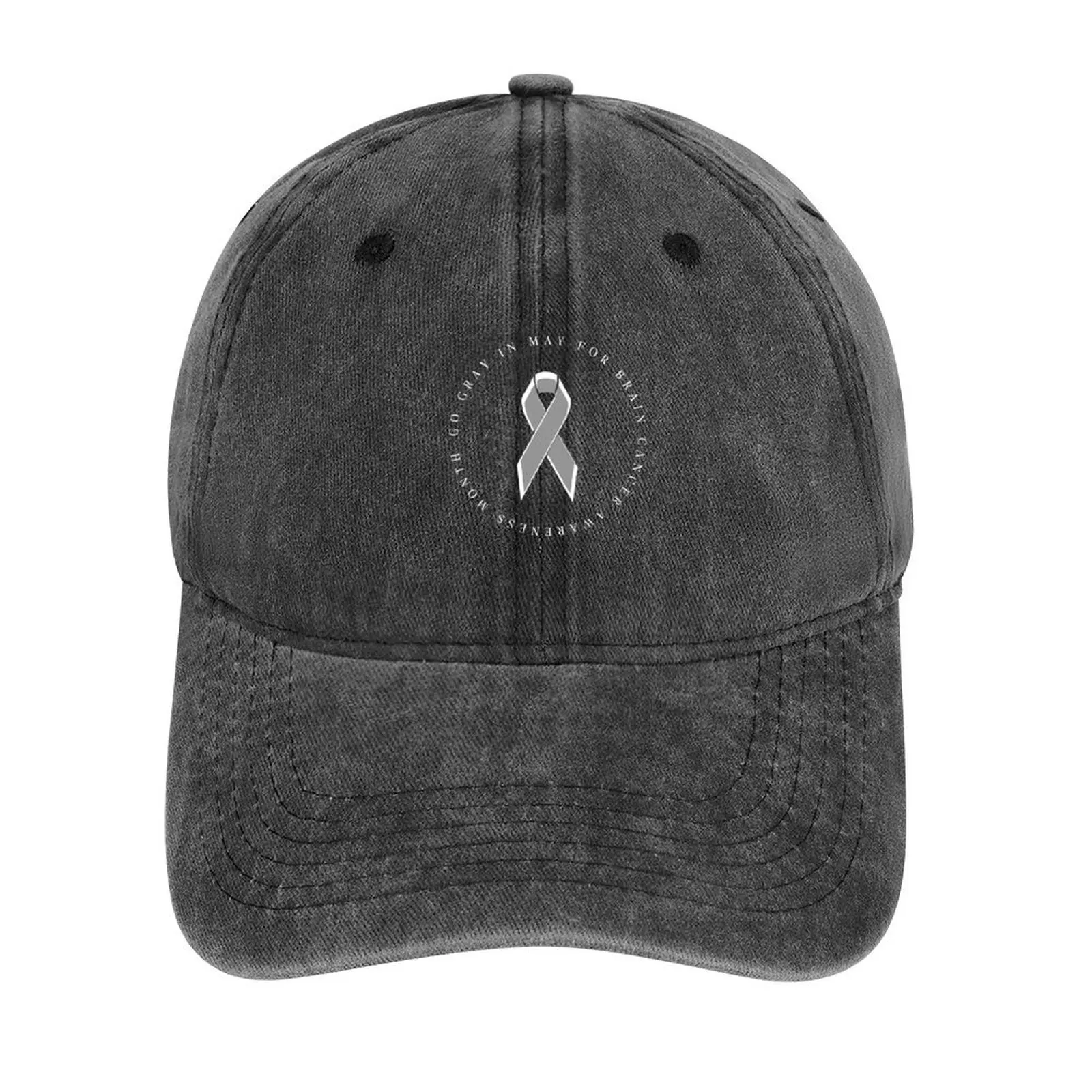 Go Gray in May para la concienciación sobre el cáncer de cerebro, sombrero de vaquero, sombrero de camionero, sombreros para hombres y mujeres, nuevo