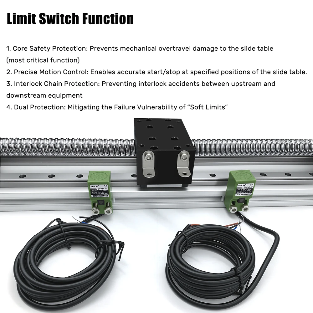 Nema 23 57mm Linear Motor Kit 80mm Wide CNC Sliding Table 60KG Heavy Duty Ball Screw Double Rail Linear Stage For CNC Machines