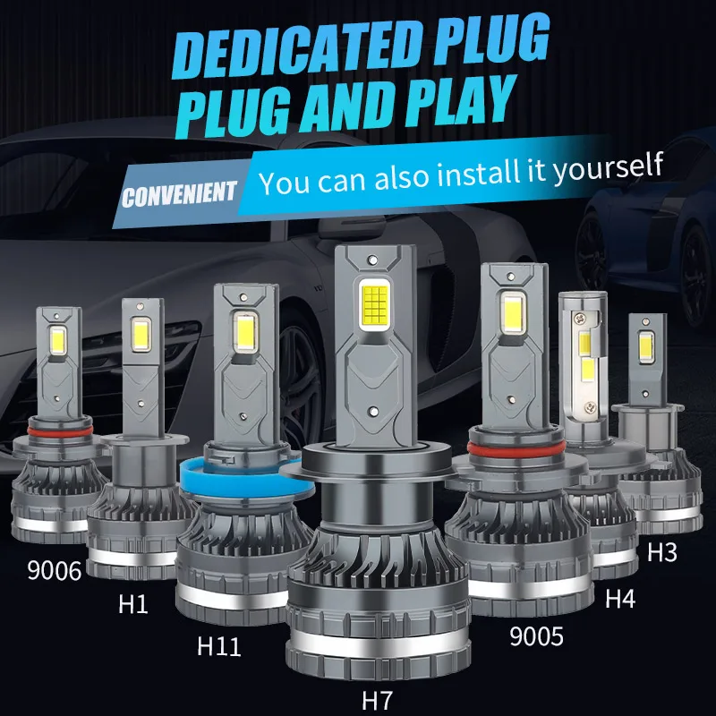 

2pcs LED 110W H4 H7 H11 9005 9006 9012 H1 H3 This LED Headlight Bulb Has Better Performance In Terms Of Brightness