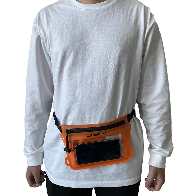 حقيبة خصر مقاومة للماء لكل من الرجال والنساء، حقيبة للهاتف المحمول بسعة كبيرة، متوافقة مع شاشة اللمس، تسمح تحت الماء #1