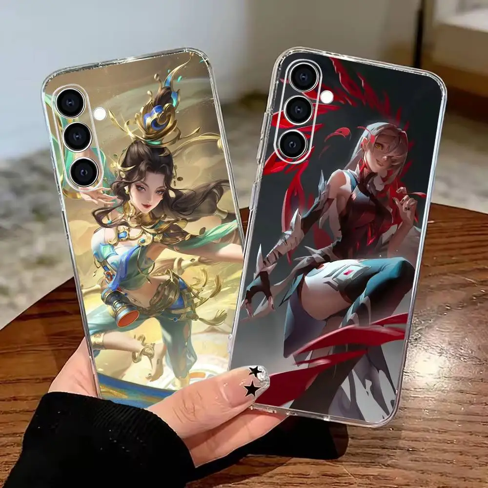 G-classic game H-Honor of Kingss  Phone Case for Samsung Galaxy A55 A06 A16 A26 A36 A56 A25 A35 A15 A54 A34Transparent Back Cove