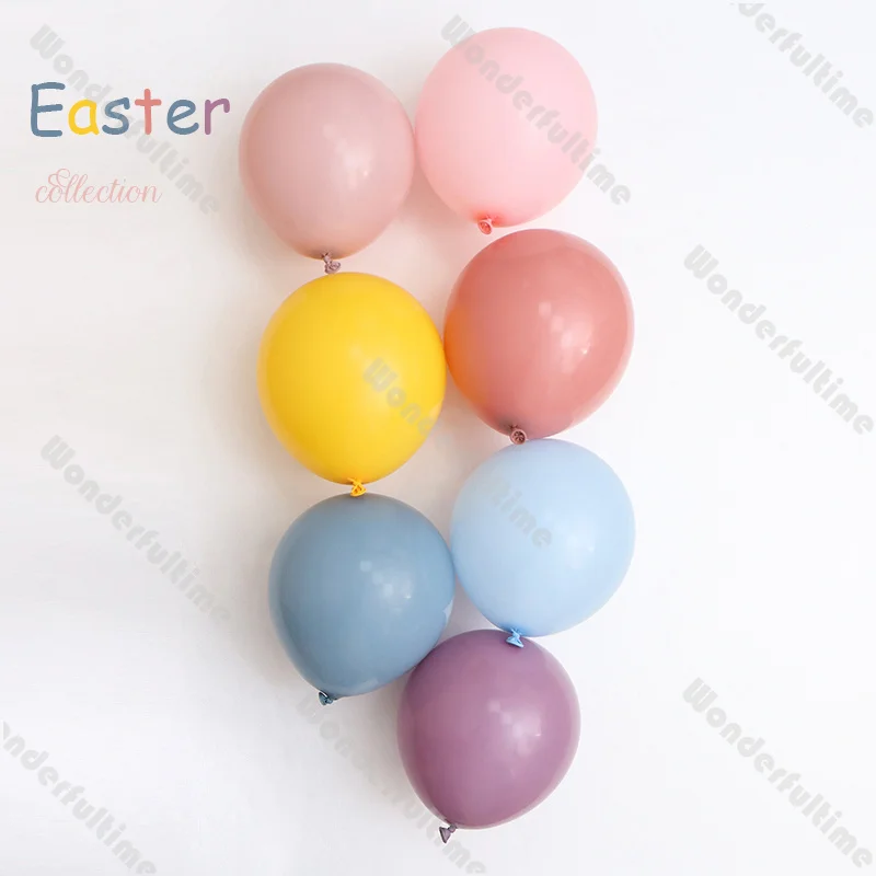 5/10/12/18inch Pastel Colorful Balloons Dusk Pink Lemon Blue Happy Easter Balloons Baby Shower Spring Birthday Wedding Decor