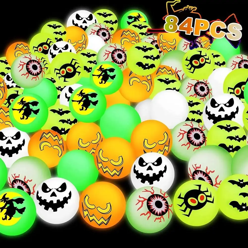 10 pz/set Glow-in-the-Dark Halloween Palline Rimbalzanti Spaventoso 32mm Bulbo Oculare Rimbalzante Divertimento Elastico Bulbi Oculari Luminosi Palline Rimbalzanti Regali