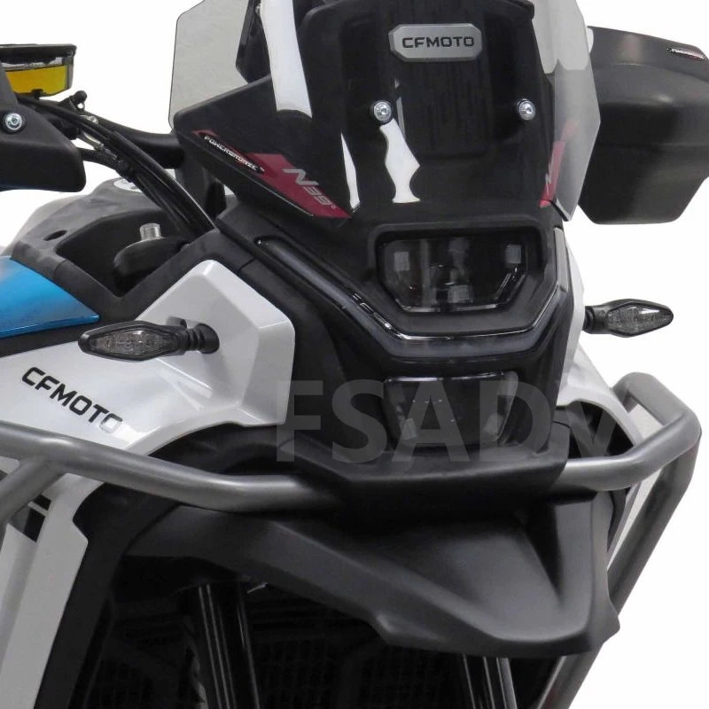 ل CFMOTO 450MT MT450 CF 450 MT 2024 2025 دراجة نارية الجبهة عجلة الحاجز منقار الأنف مخروط تمديد موسع القلنسوة غطاء سبويلر
