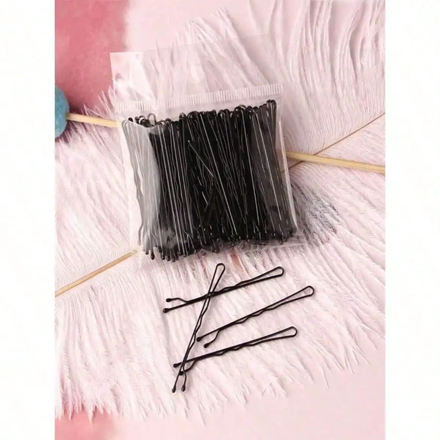 

50Pcs Korean One-Word Clip, Wave Profile Hairpin, Used To Fix Bangs, Or Assist In Creating Ball Heads, Braided Hair, Etc.