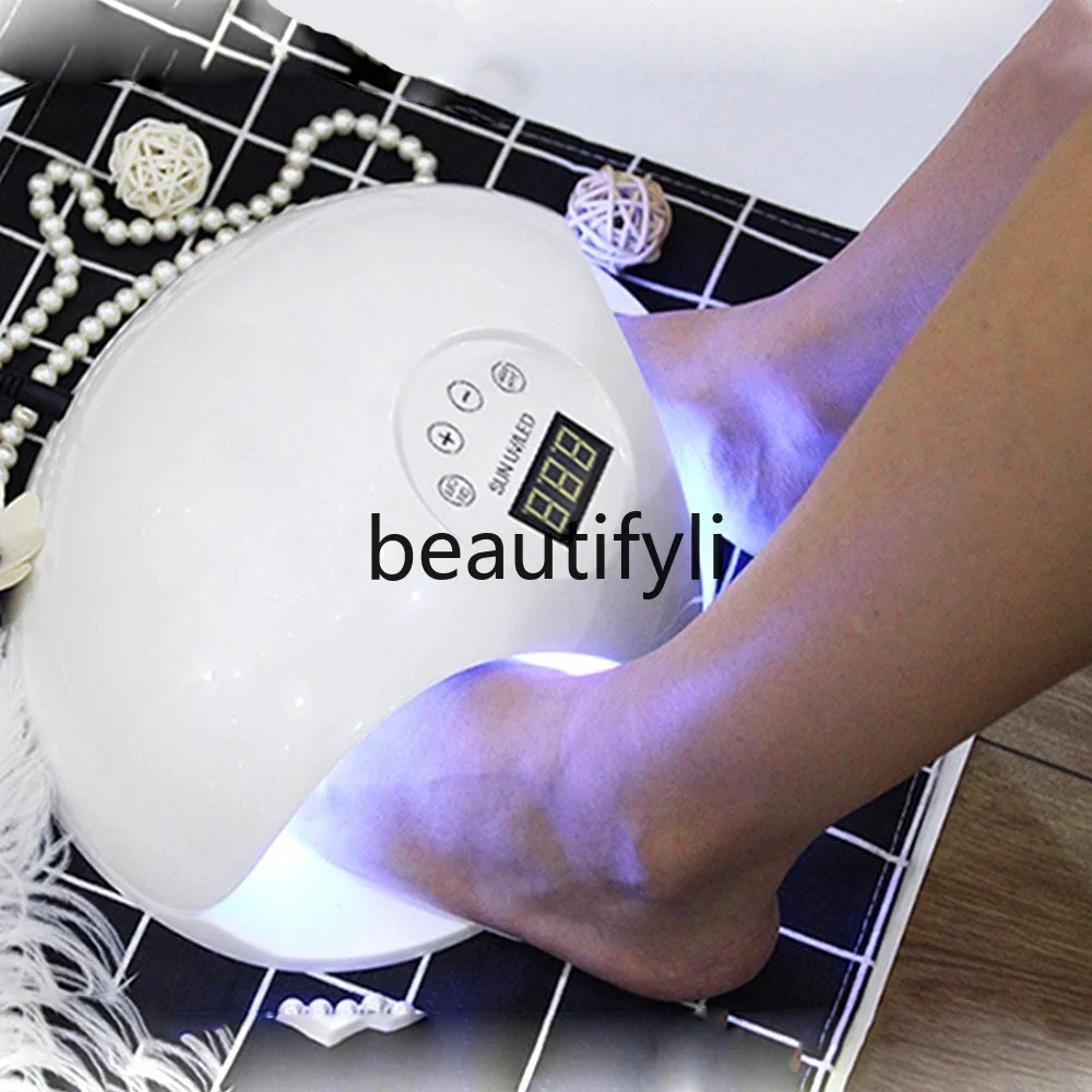 Foot Lighting Therapy Machine LED Quick Baking Glue Nail Dryer Intelligent Induction UV Baking Light