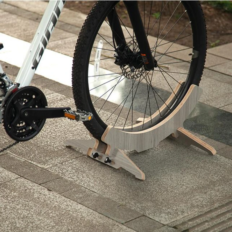 

Bicycle Maintenance Display Stand Wood Material Removable Storage Frame Mountain Bike Road Parking Rack Riding Accessories G997