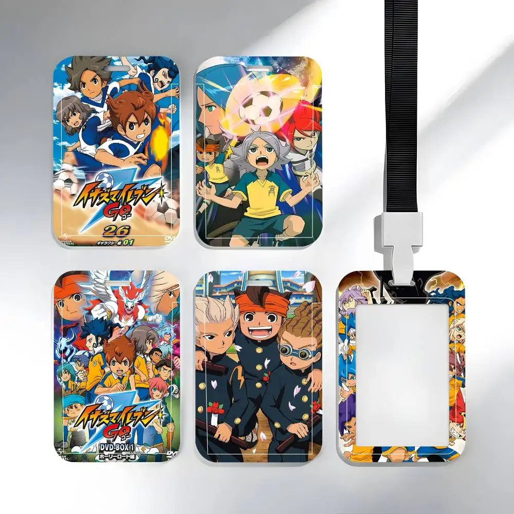 

1pc Inazuma Eleven Anime ID Card Sleeve School Card Access ID Card Bus Meal Card Protective Sleeve Easy Push