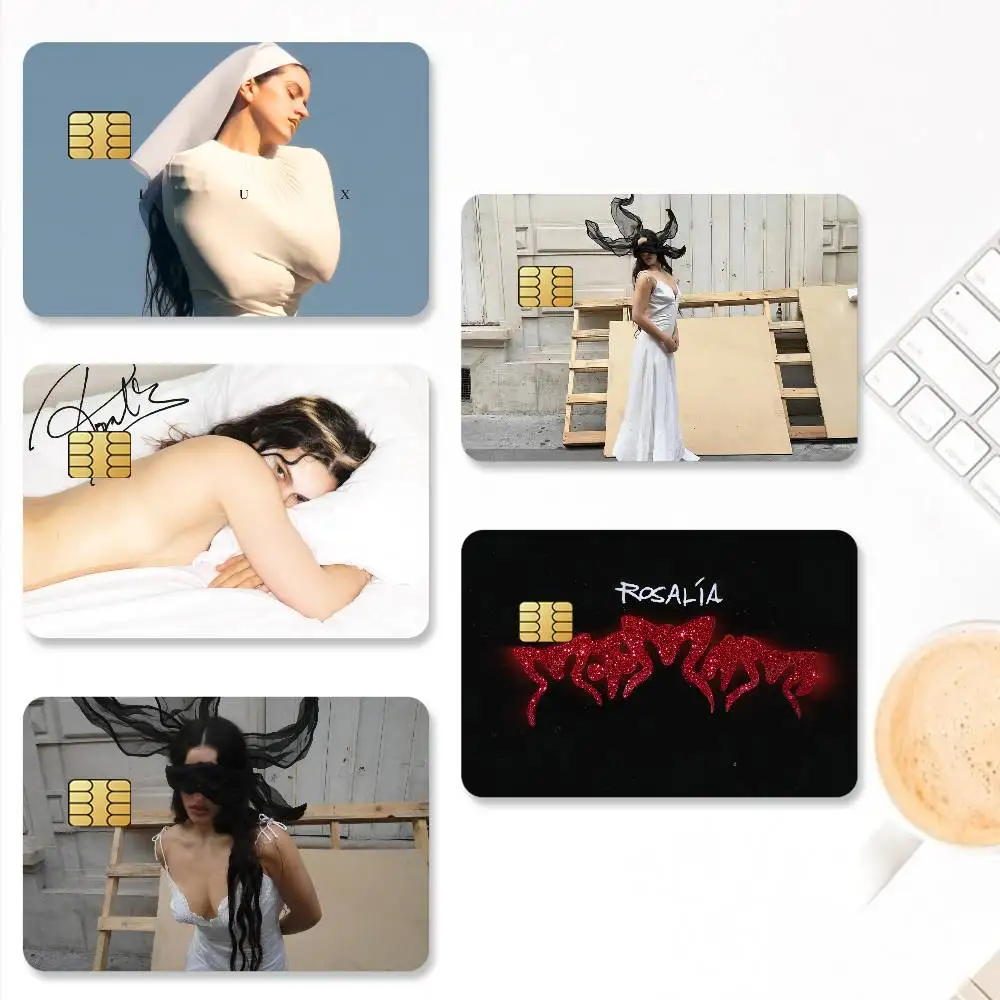 Singer Rosalia Motomami Credit Card Stickers Skin for Bank Debit Decorative Protection 4PCS Anti-scratch Waterproof