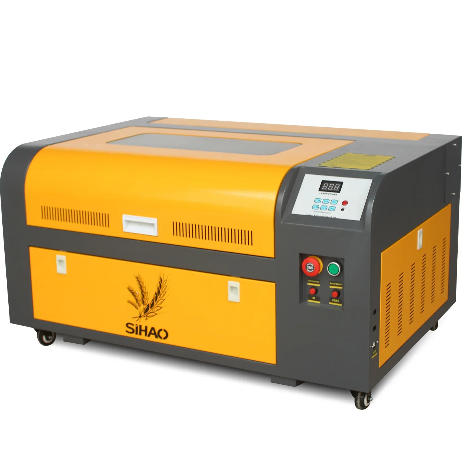 CO2 Laser Engraver Machine 50W 60W 80W 100W Dual Channel Laser Engraving Cutter Tool For Acrylic Fabric Wood Artwork