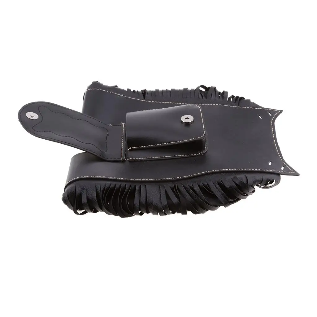 Motorcycle Oil Fuel Tank Bag PU Leather Black Storage for Rear Motorcycle Saddle Bag and Side Bag