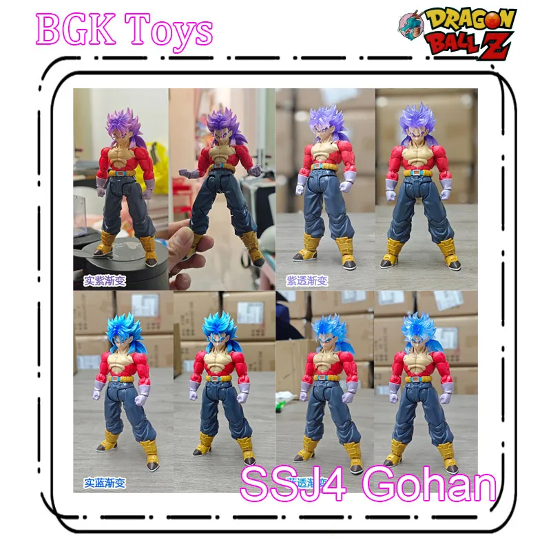 

In Stock BGK Toys Dragon Ball Super Saiyan 4 SSJ4 Trunks Head Accessories Anime Action Figure Toys Gifts