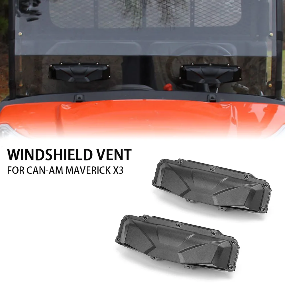 

UTV Windshield Roof Vent Install Kit Defrost Defog For Can-am Maverick X3 Trail Sport Compatible With Polaris RZR 800 900 1000S