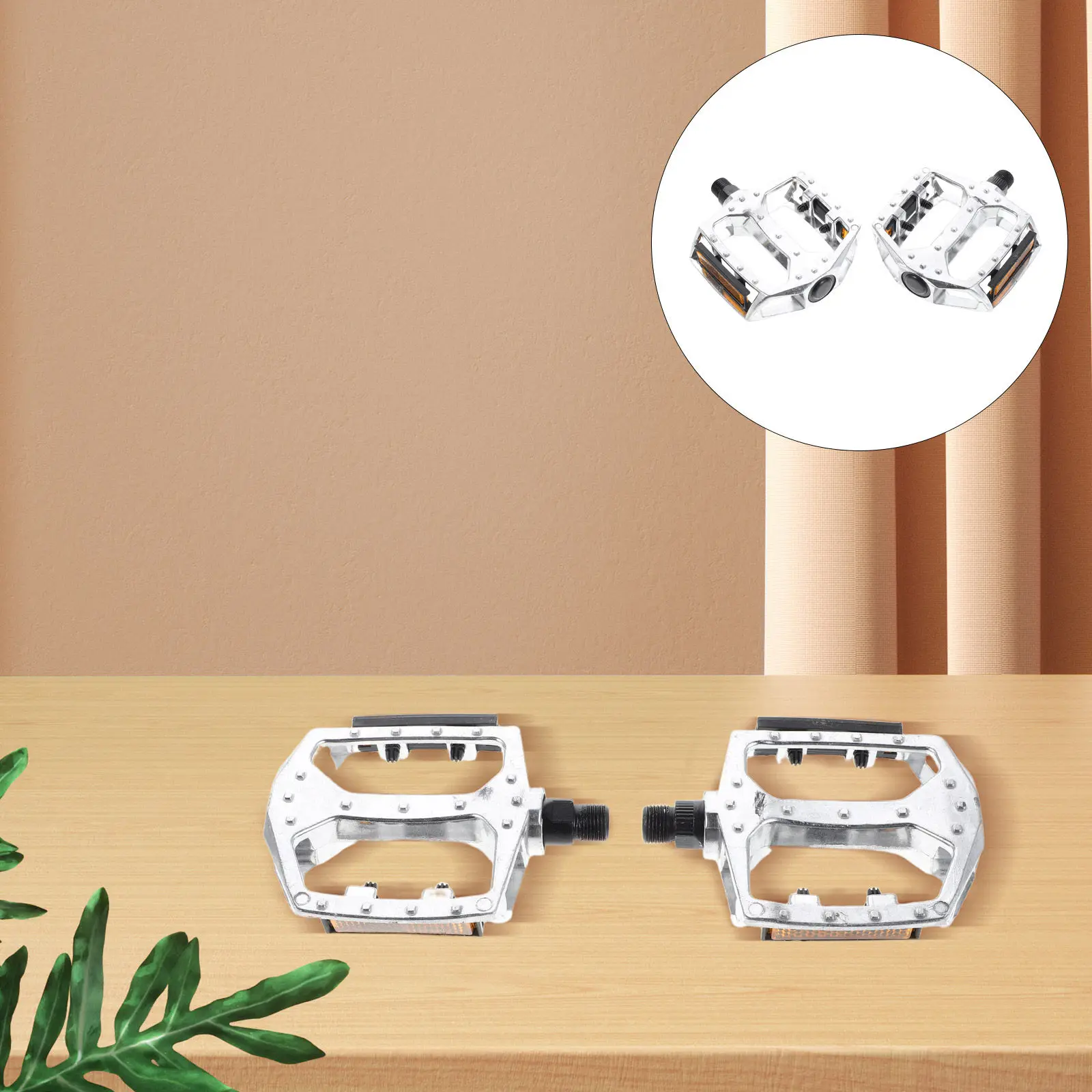 

2 шт. универсальные складные велосипедные педали из алюминиевого сплава, противоскользящие плоские педали для горных и дорожных велосипедов, замена педалей