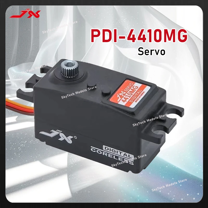 

Сервопривод JX PDI-4410MG: высокоточная металлическая шестерня 10 кг, низкопрофильный цифровой сервопривод без сердечника, 120 ° для рулевого управления радиоуправляемого автомобиля 1/8 1/10