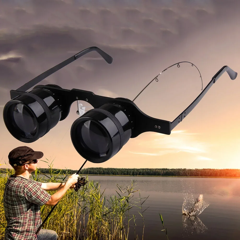 New 10x34 Glasses Fishing 66g Ultralight Hand Free Binoculars Telescope