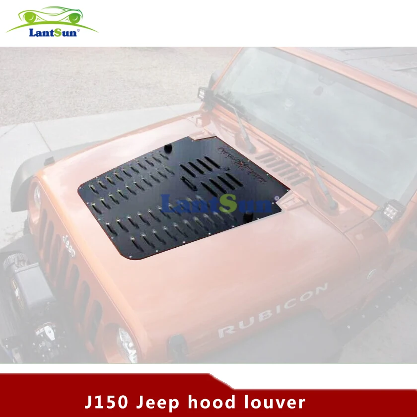 

J150 Hood Louver Car Front Engine Hood Vent Louver Panel Cover Aluminum Outet Insert Radiator Cooling Panel For Jeep Wrangler JK