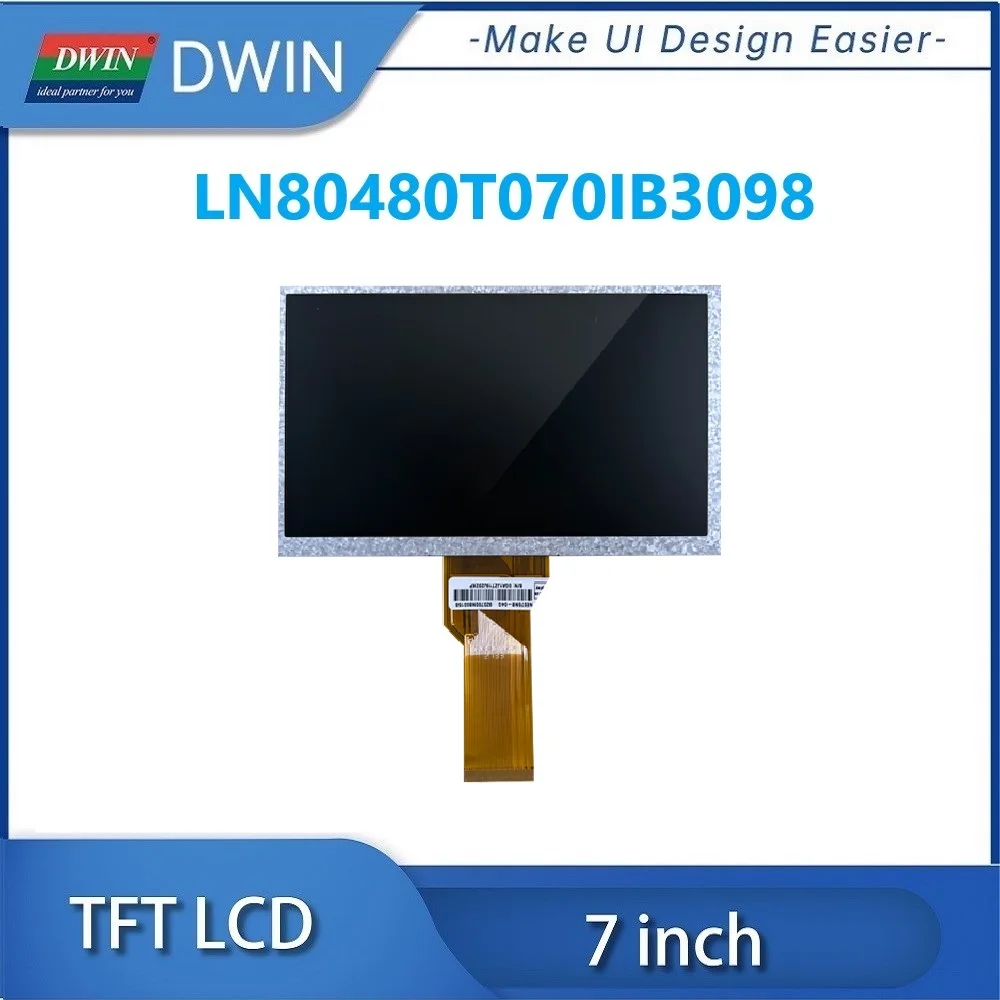 Imagem -02 - Exposição de Dwin Tft Lcd Toque Resistivo Capacitivo Tft 800x480 24bit Rgb 300nit Esp32 Stm32 7