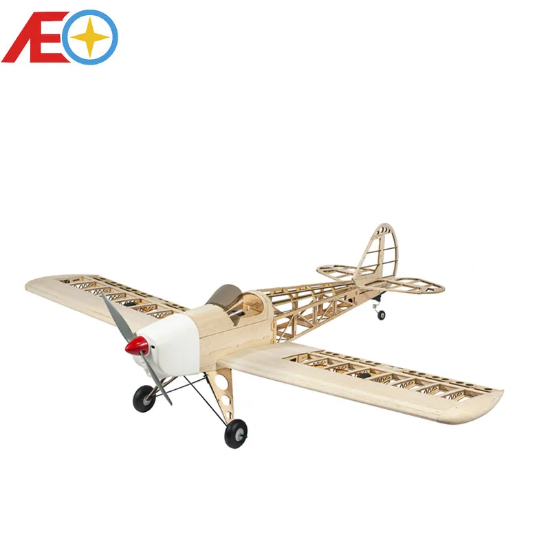 AEO 1.6M Wingspan Balsawood Outdoor RC Airplane Electric Power & Gas Power Spacewalker RC Aircraft Wooden Assembly Plane Kit S07