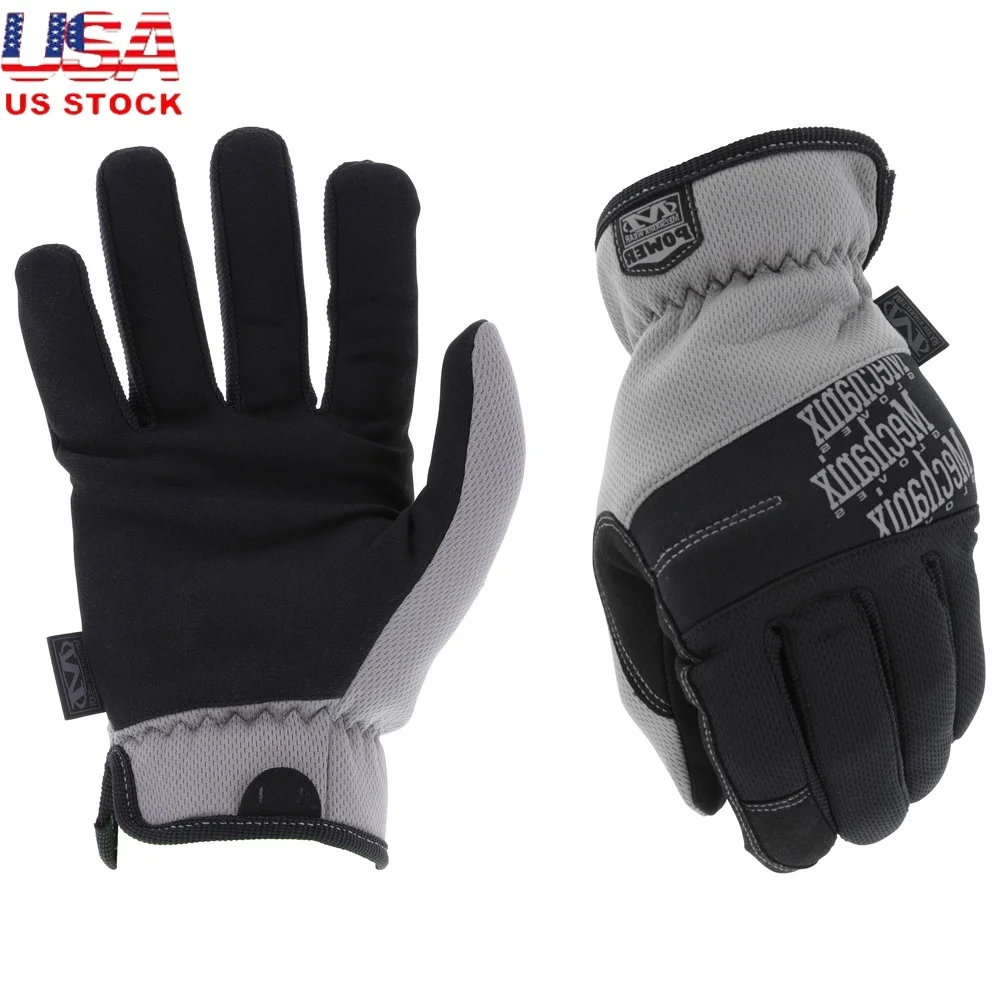 

Durable Touchscreen Work Gloves Men and Women Synthetic Leather Utility Gloves with Elastic Cuffs and Breathable Material