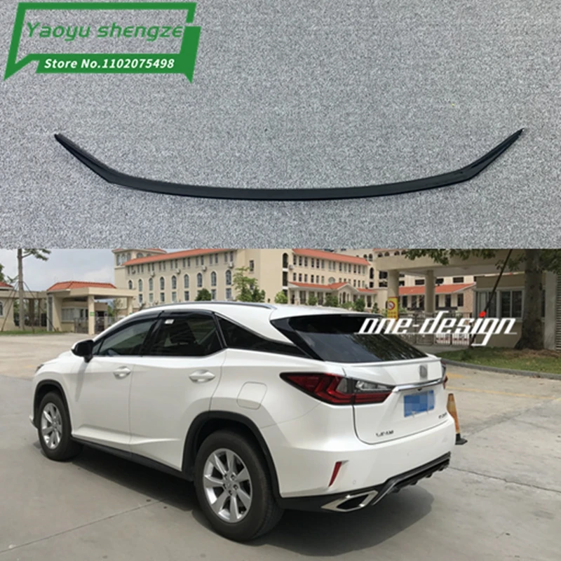 FRP And carbon fiber Unpainted Color Rear Trunk Boot Wing Rear Lip Spoiler For Lexus RX200t RX450h RX 2016 2017 2018 Car Styling