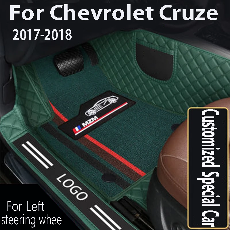 

Автомобильные коврики для Chevrolet Cruze 2017 2018, двухуровневые кожаные коврики, коврики для приборной панели, аксессуары для интерьера