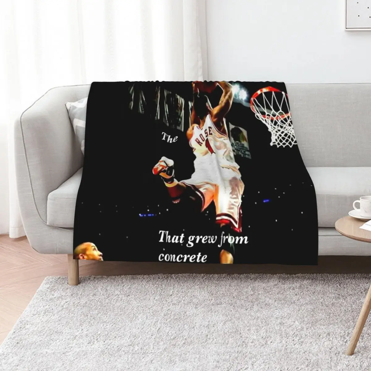 

The rose that grew from concrete Throw Blanket Furry Bed covers Softest Moving Blankets