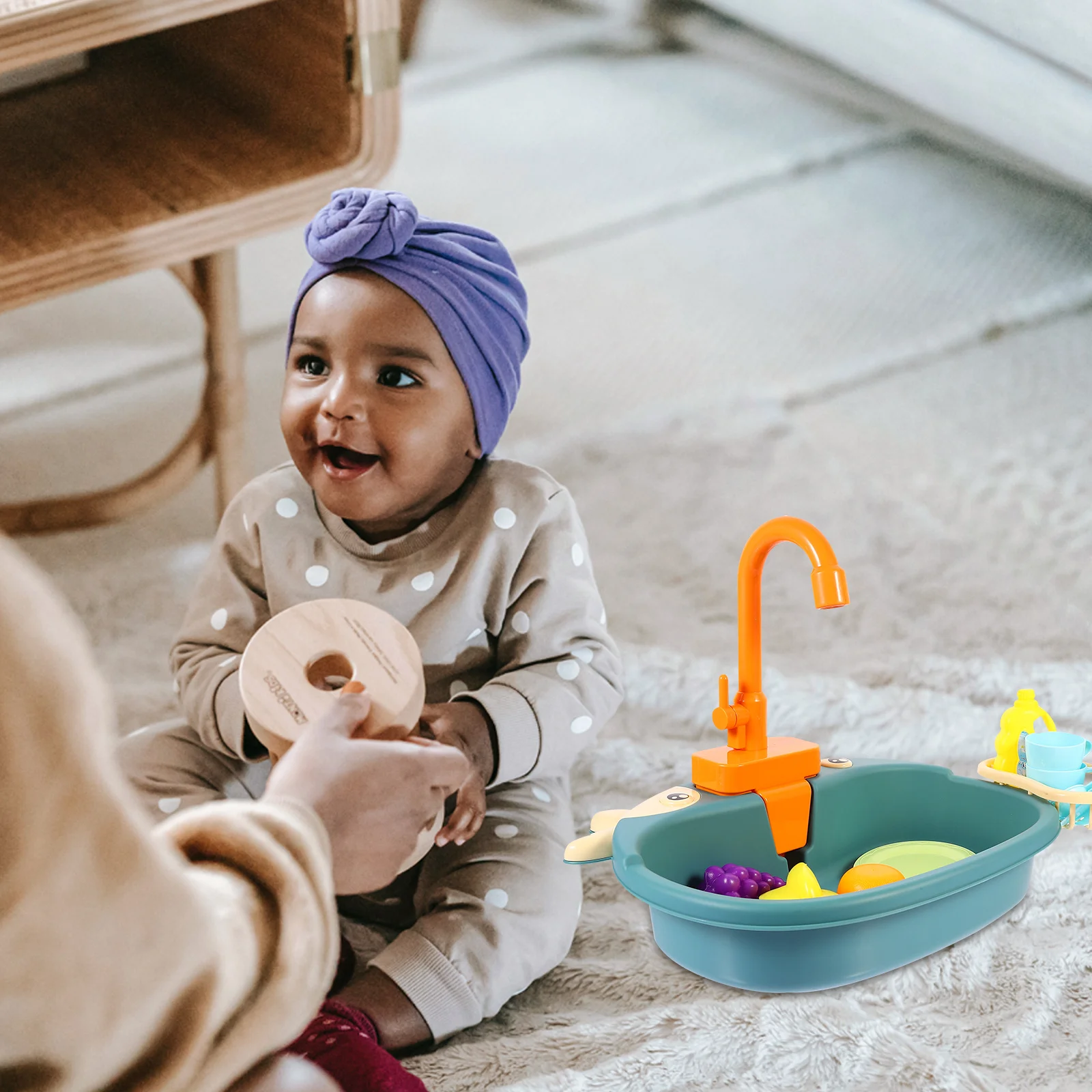 1 conjunto de simulação de plástico máquina de lavar louça elétrica para crianças seguro odor-livre educacional fingir jogar pia da cozinha crianças aprendendo